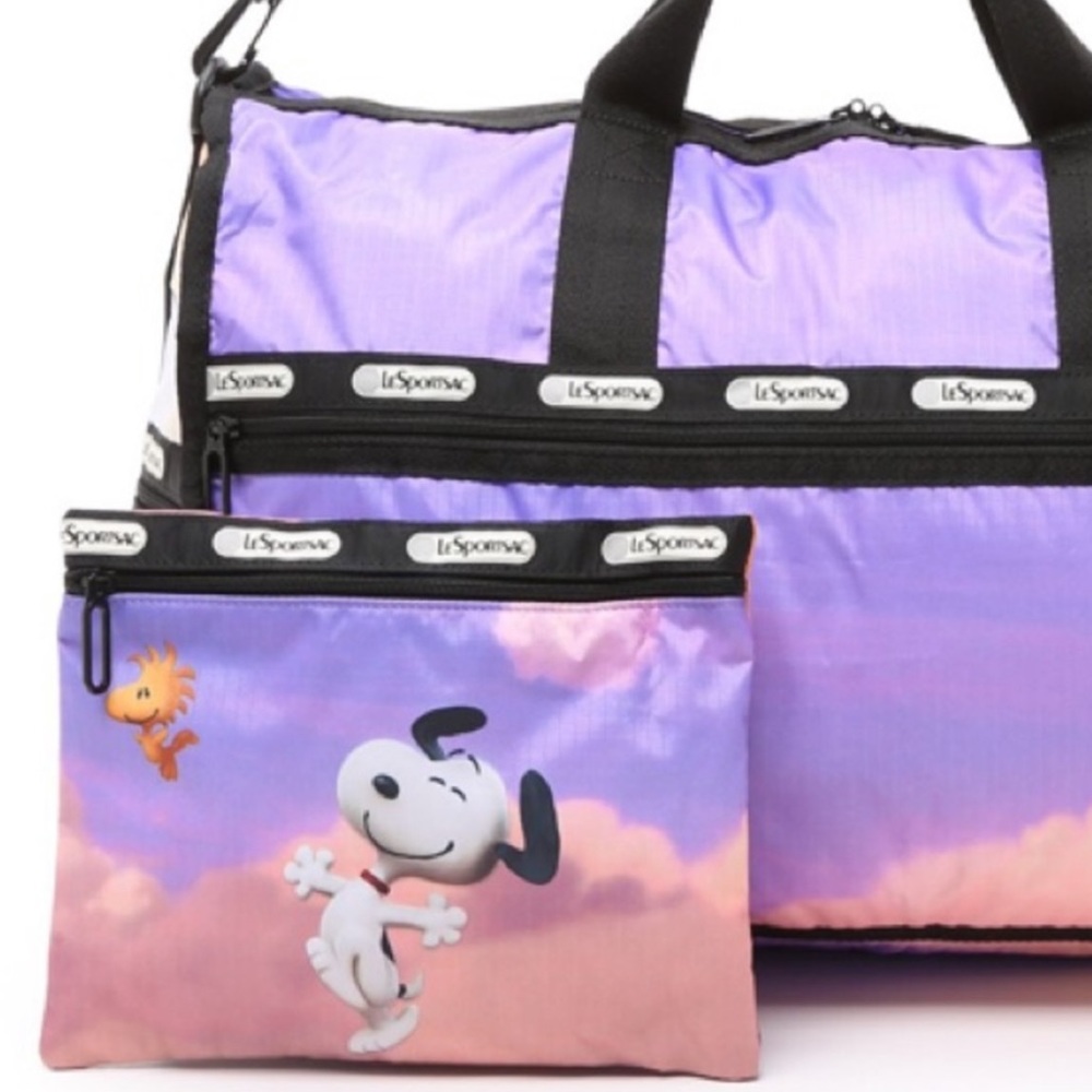 Lesportsac Snoopy Over Paris cosmetic pouch